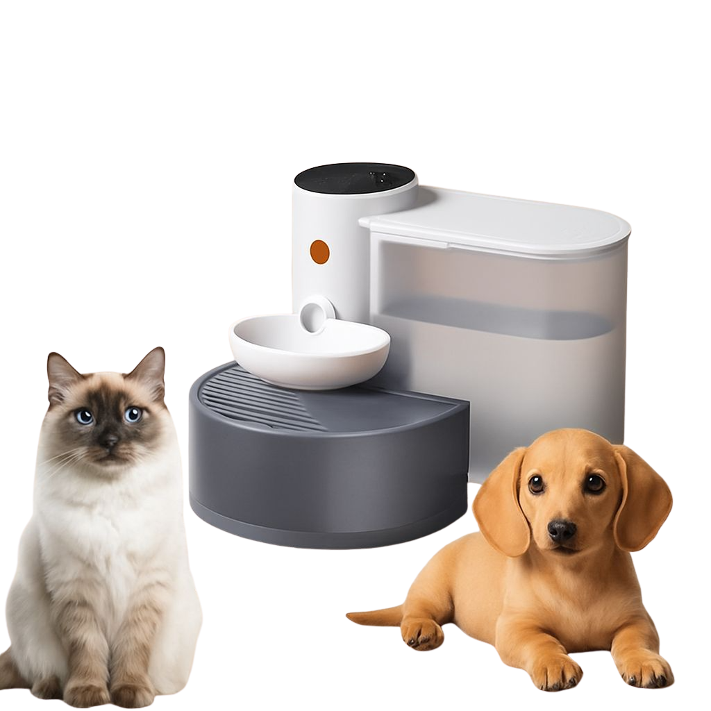 Deluxe Smart Cat & Dog Water Fountain - Automatic Rechargeable Pet Water Dispenser with Running Water - Quiet, Battery Operated, BPA-Free