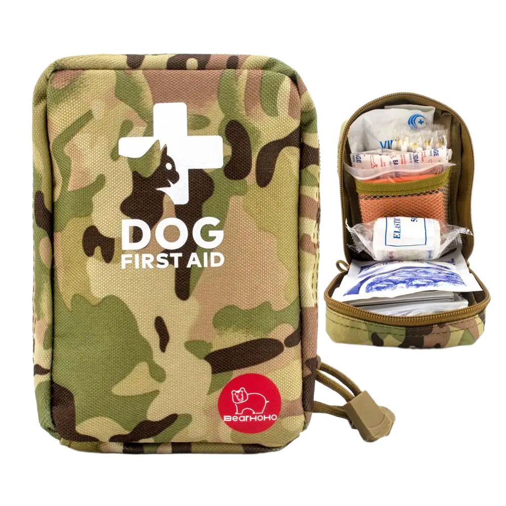 78-Piece Pet First Aid Kit - Emergency Trauma Care for Dogs & Cats - Includes Splint, Bandages, Antiseptics & Rescue Tools | Compact Medical Storage Bag for Travel & Hiking