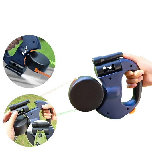 Retractable Dual Dog Leash | No Tangle 360 Swivel & Independent Brakes | Walk Two Dogs Easily (3M Reflective Leads)