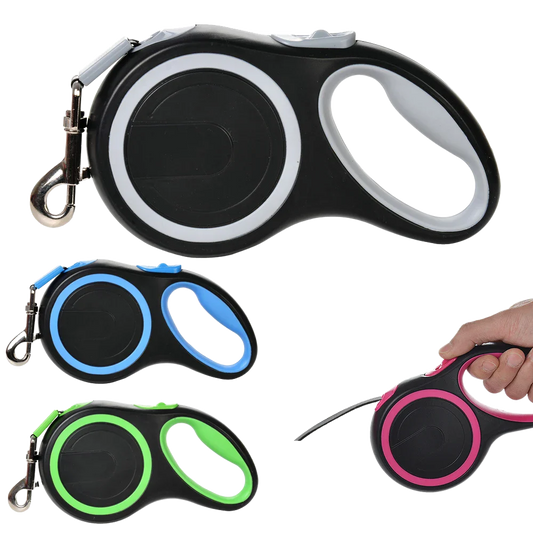 Extra Long 8M Retractable Dog Leash | Strong Durable Nylon Pet Lead for Small, Medium, Large Dogs & Cats | French Bulldog, Pug